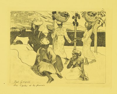 Grasshoppers and Ants: A Souvenir of Martinique by Paul Gauguin