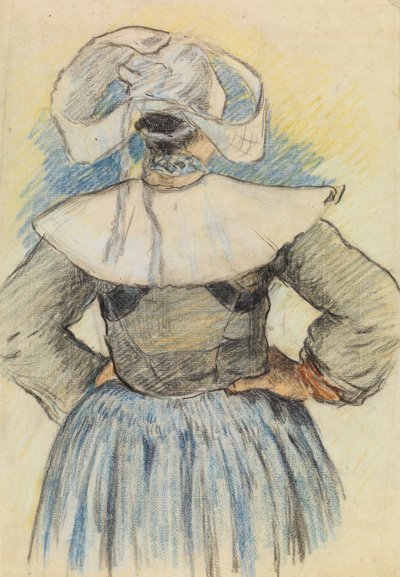 The Breton Woman, Pont-Aven by Paul Gauguin