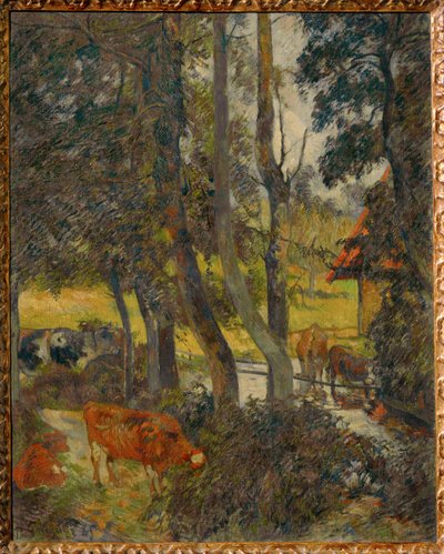 Landscape in Normandy with Pond by Paul Gauguin