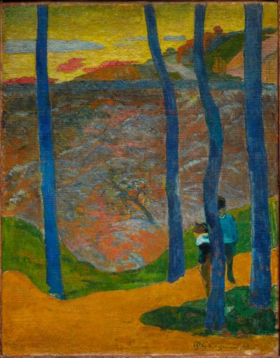 Blue Trees. Your Turn Will Come, My Beauty! by Paul Gauguin