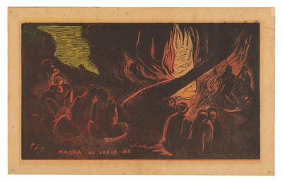 Mahna no varua ino (The Devil Speaks), from the Noa Noa Suite by Paul Gauguin