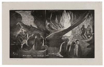Mahna no Varua Ino (The Devil Speaks), from the Noa Noa Suite by Paul Gauguin