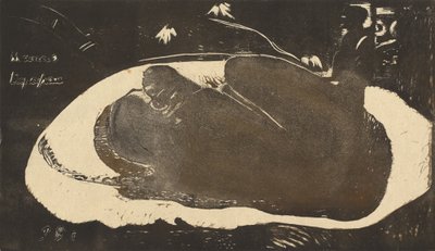 She is Haunted by a Spirit by Paul Gauguin