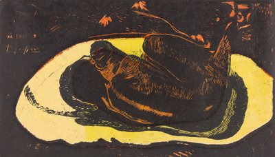 She is Haunted by a Spirit by Paul Gauguin