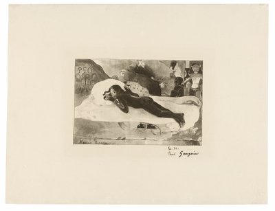 Manao tupapau (She Thinks of the Ghost or The Ghost Thinks of Her), from The Original Print by Paul Gauguin