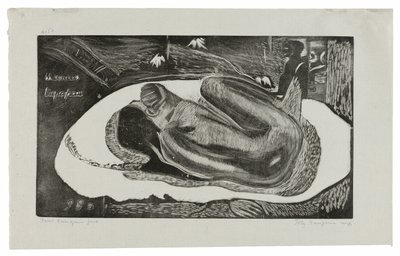 Manao tupapau (She Thinks of the Ghost or The Ghost Thinks of Her), from the Noa Noa Suite by Paul Gauguin