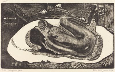 She is Haunted by a Spirit by Paul Gauguin