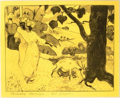 Martinique Pastorals, from the Volpini Suite: Dessins Lithographiques, 1889 by Paul Gauguin