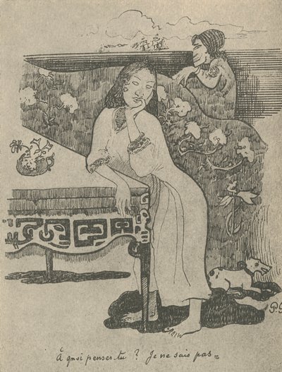 Of What Are You Thinking I Do Not Know, 1936 by Paul Gauguin