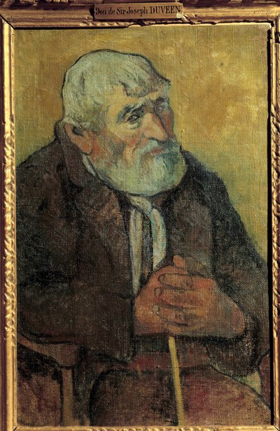 Old man with stick by Paul Gauguin