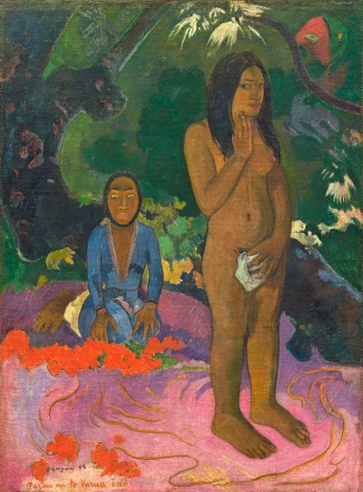 Parau na te Varua ino (Words of the Devil) by Paul Gauguin