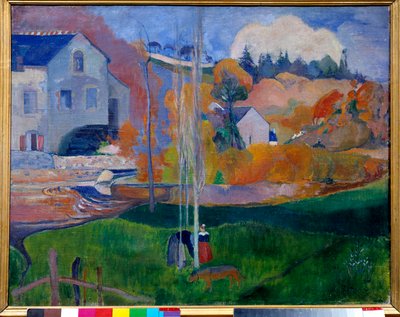 Landscape in Brittany, the mill David by Paul Gauguin