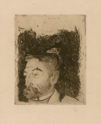 Portrait of Stéphane Mallarmé by Paul Gauguin