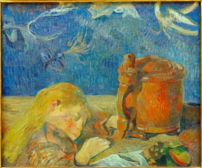 Portrait of Clovis Gauguin (The Sleeping Child) by Paul Gauguin