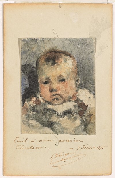 Portrait of a Child, 7 February 1875 by Paul Gauguin