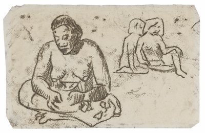 Seated Female (related to the painting Sister of Charity) by Paul Gauguin