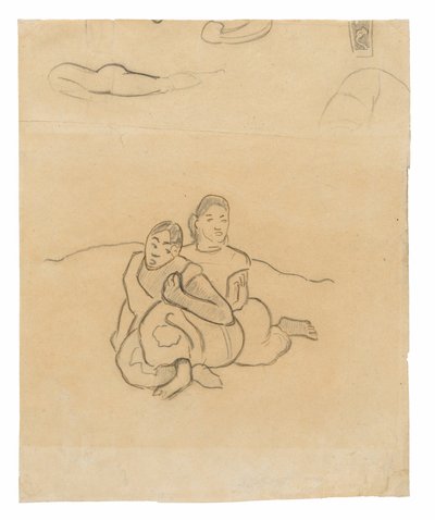 Seated Tahitian Women (related to the painting Nafea faa ipoipo [When Will You Marry?]) and Other Sketches by Paul Gauguin