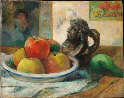 Still Life with Apples, Pear and Jug by Paul Gauguin