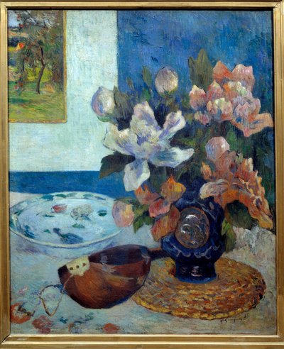 Still Life with a Mandolin. Painting by Paul Gauguin by Paul Gauguin