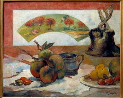 Still Life with Fan by Paul Gauguin