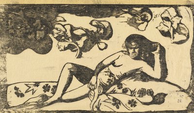 Te Arii Vahine Lady of Royal Blood by Paul Gauguin