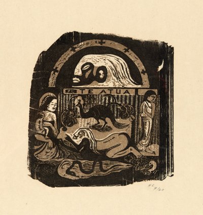 The God, from the Suite of Late Wood-Block Prints by Paul Gauguin