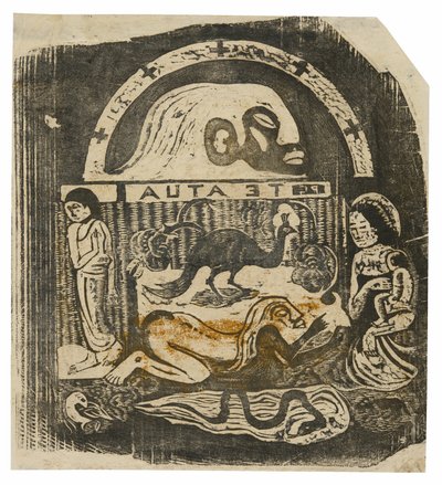 The God, from the Suite of Late Wood-Block Prints by Paul Gauguin