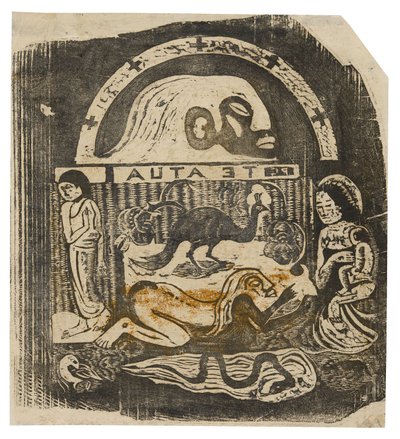 The God, from the Suite of Late Wood-Block Prints by Paul Gauguin