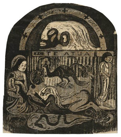 The God, from the Suite of Late Wood-Block Prints by Paul Gauguin