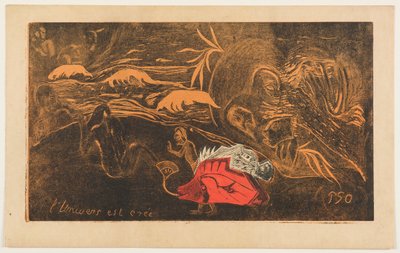 The Creation of the Universe, from the series “Noa Noa” by Paul Gauguin