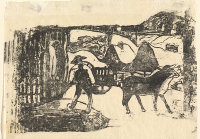 The Ox Cart by Paul Gauguin