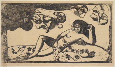 The Queen of Beauty - Langorous by Paul Gauguin
