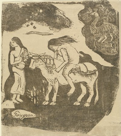 The Rape of Europa, in or after 1895 by Paul Gauguin