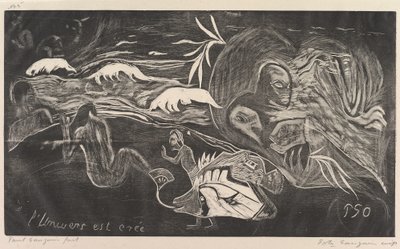 The Universe is Created, from Fragrance Noa Noa by Paul Gauguin