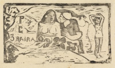 Title Page for Le Sourire by Paul Gauguin