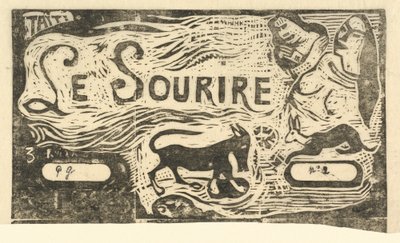 Title Page for Le Sourire by Paul Gauguin