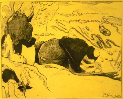 Washerwomen, from the Volpini Suite: Dessins Lithographiques by Paul Gauguin