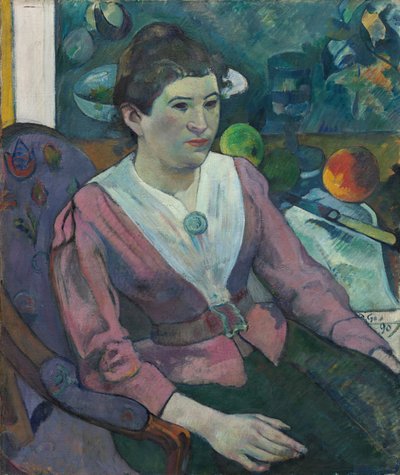 Woman in Front of a Still Life by Paul Gauguin