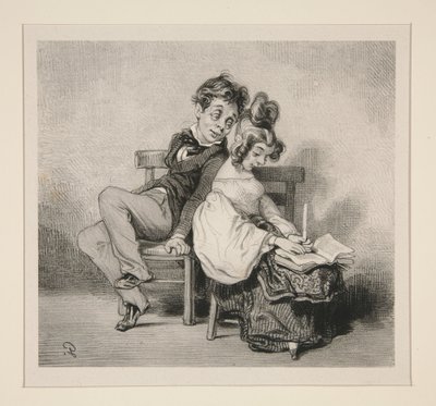 (Sweet Conversation) by Paul Gavarni