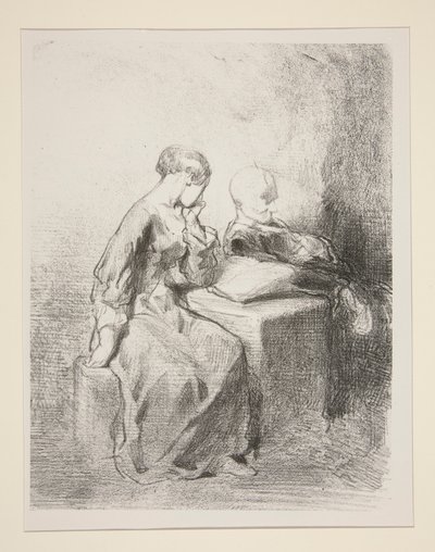 The Reader by Paul Gavarni