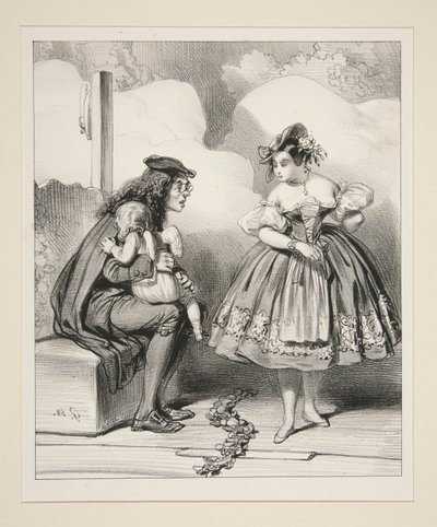 (La Maman) Has Anyone Seen Such a Naughty Little One by Paul Gavarni