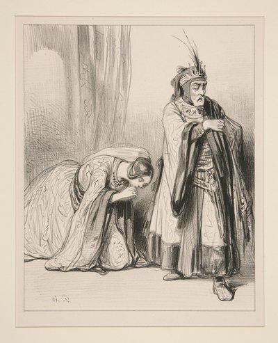The Young Princess: Must I Expire in Pain at Your Feet, Lord... by Paul Gavarni