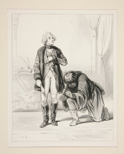(The Prince) What Does This Man Want? by Paul Gavarni