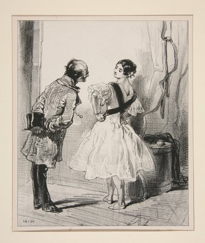Ah! Miss, You Have Executed a Pirouette... by Paul Gavarni