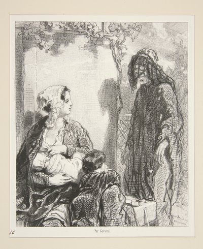 In the Name of These Loves, Which Will Console Your Old Age, Madam, Have Pity on Me! by Paul Gavarni