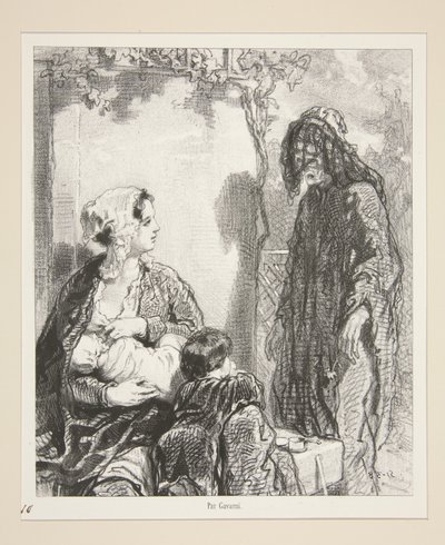 In the Name of Those Loves, Which Will Console Your Old Age, Madam, Have Pity on Me! by Paul Gavarni