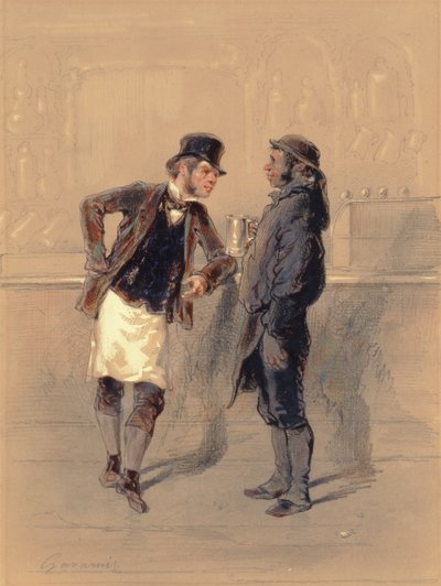 Car Man and Coal Heaver by Paul Gavarni