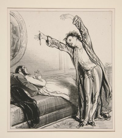That rascal of a lansquenet no longer leaves you... by Paul Gavarni