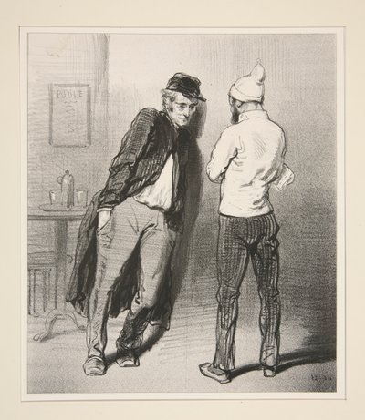 These Dandies, Neighbor, They Doubt Nothing! by Paul Gavarni