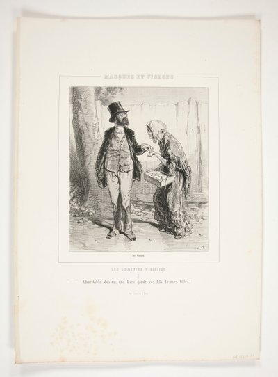 Charitable Monsieur, May God Keep Your Sons from My Daughters! by Paul Gavarni